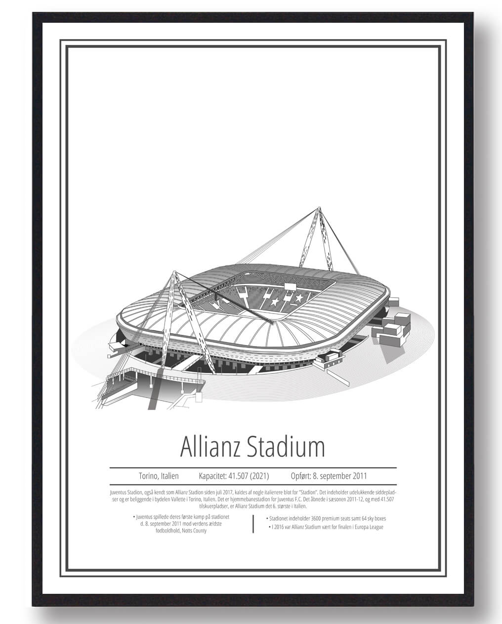 Allianz Stadion Juventus Plakat – Fodboldstemning til Hjemmet