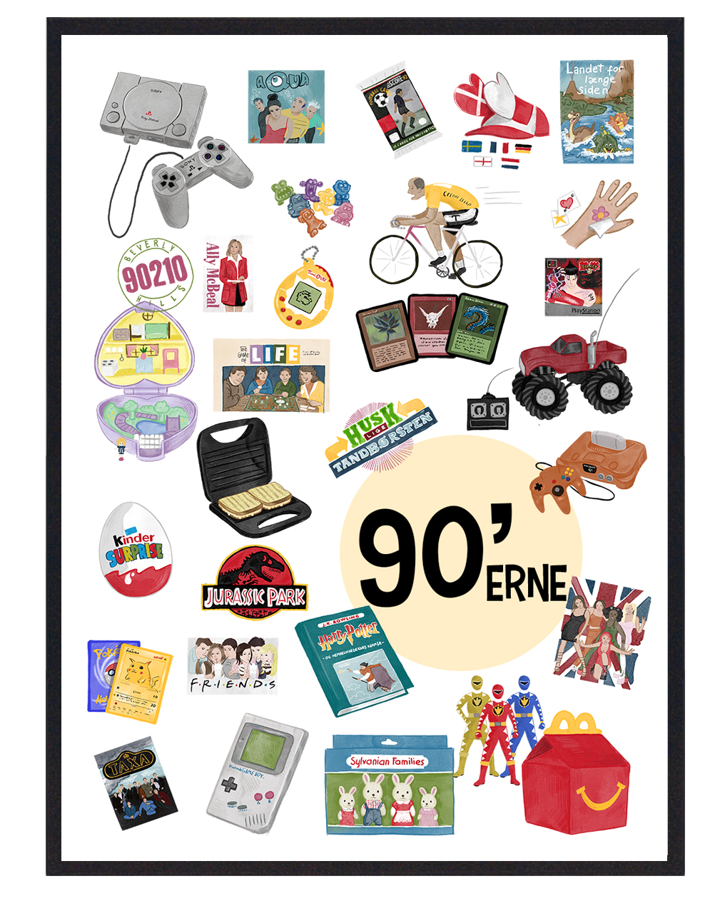 90'er Nostalgisk Plakat - Giv dit hjem retro charme!