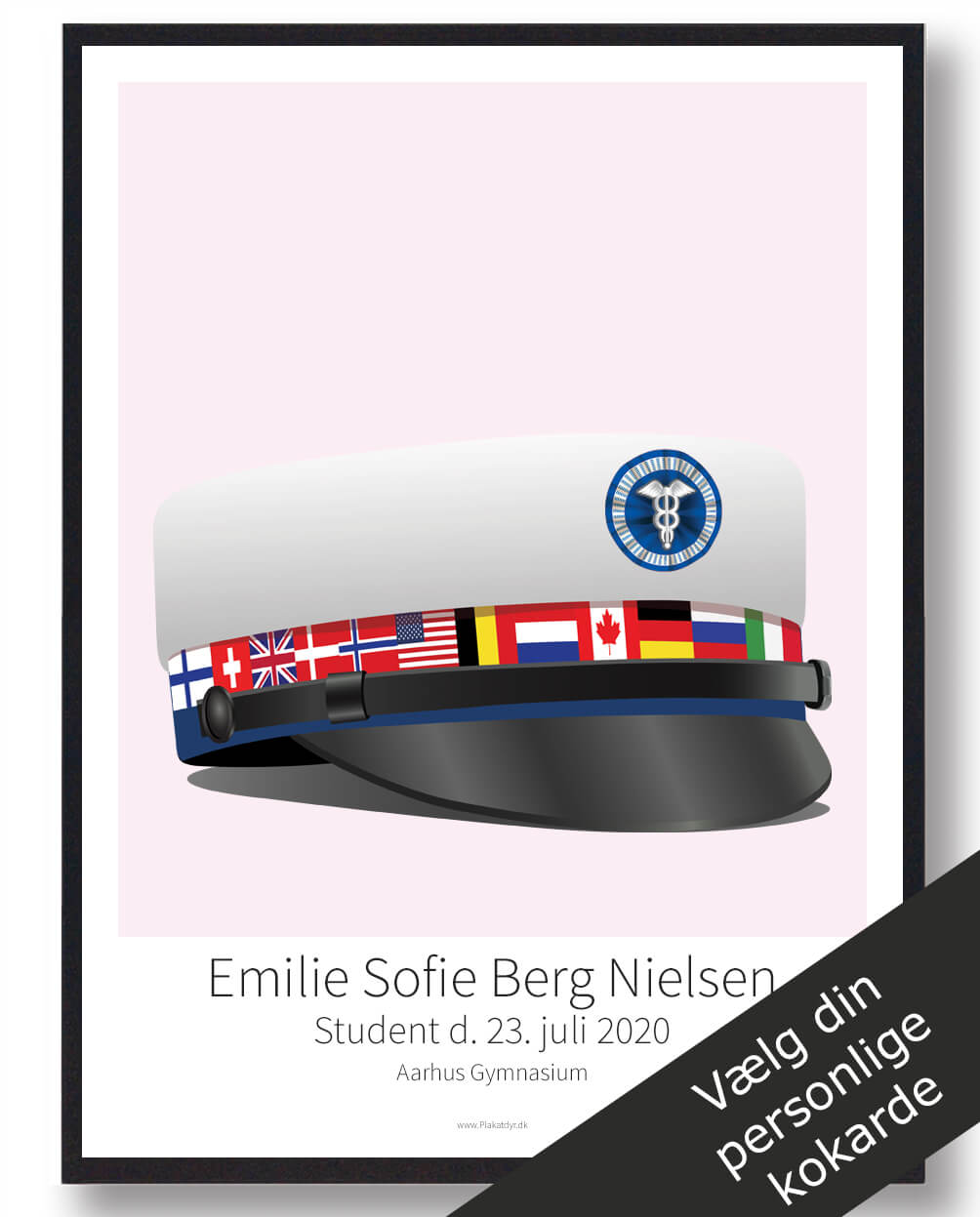 HHX International Plakat - Lyserød 50x70 cm - Fejr Din Succes!