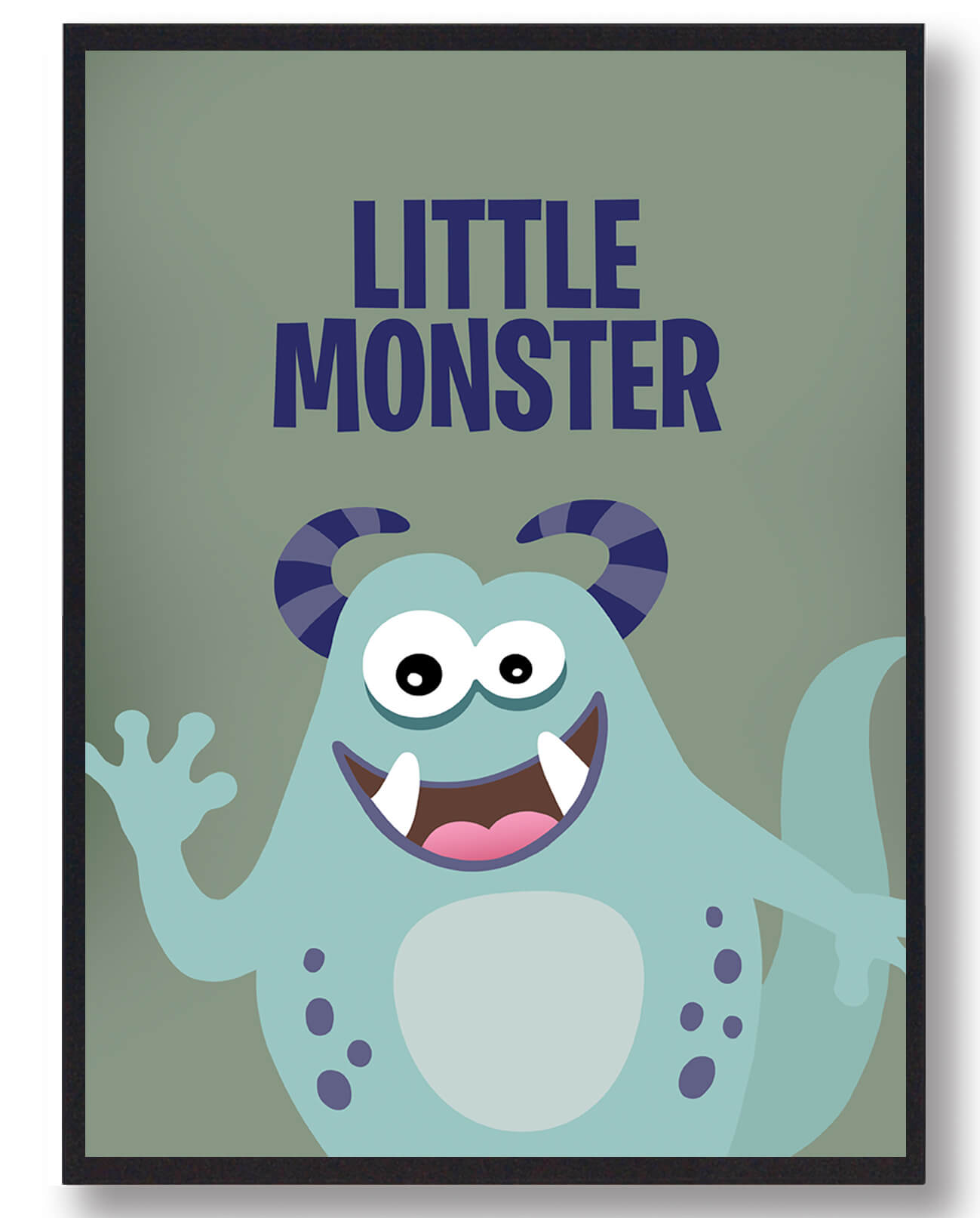 Lille Monster Plakat A4 – Magisk Vægdekoration til Børn