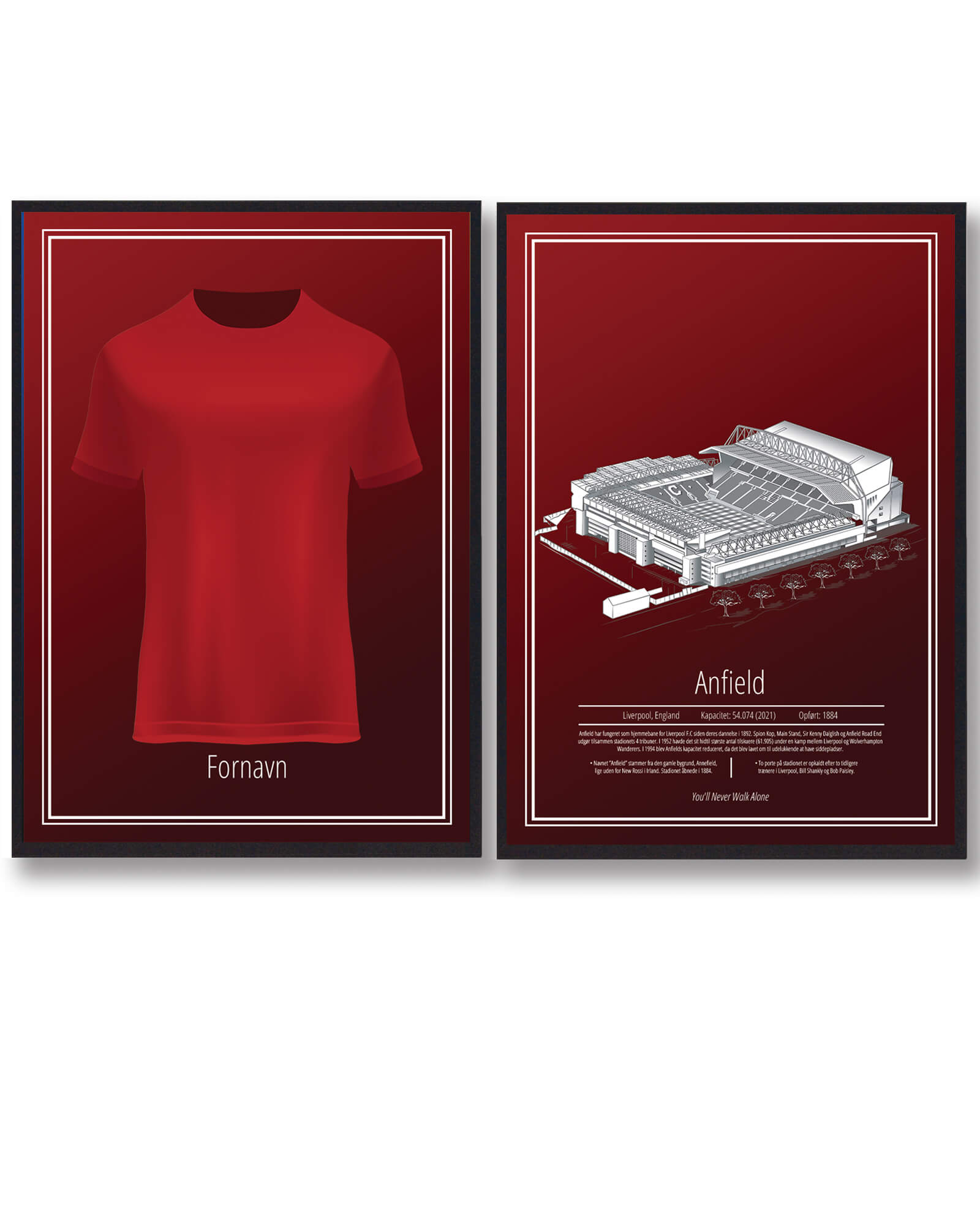 Liverpool Stadion Plakat Sæt 50x70cm - Fodboldfans Must-Have!