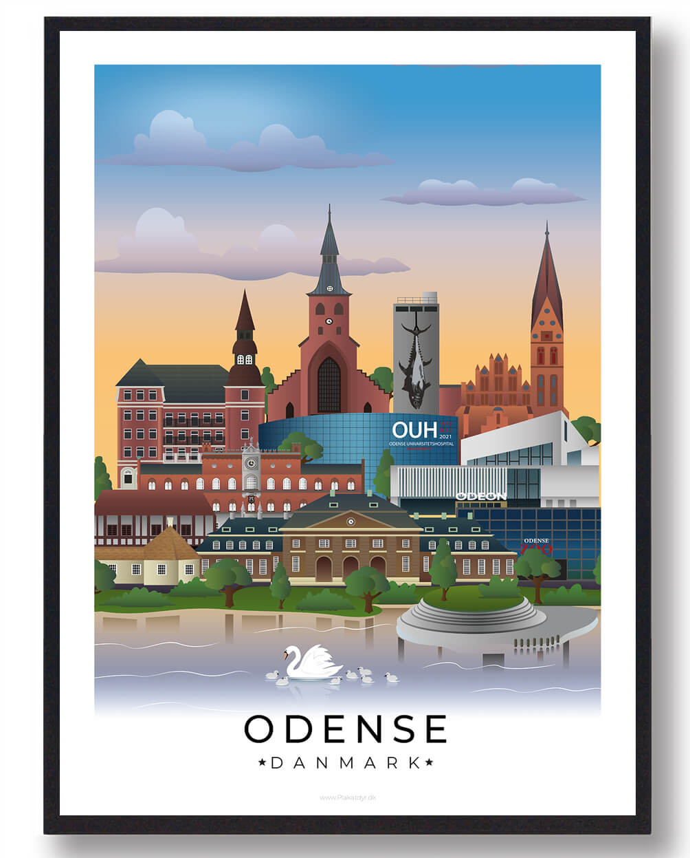 Odense Byplakat med Hver Kant - Restparti Tilbud