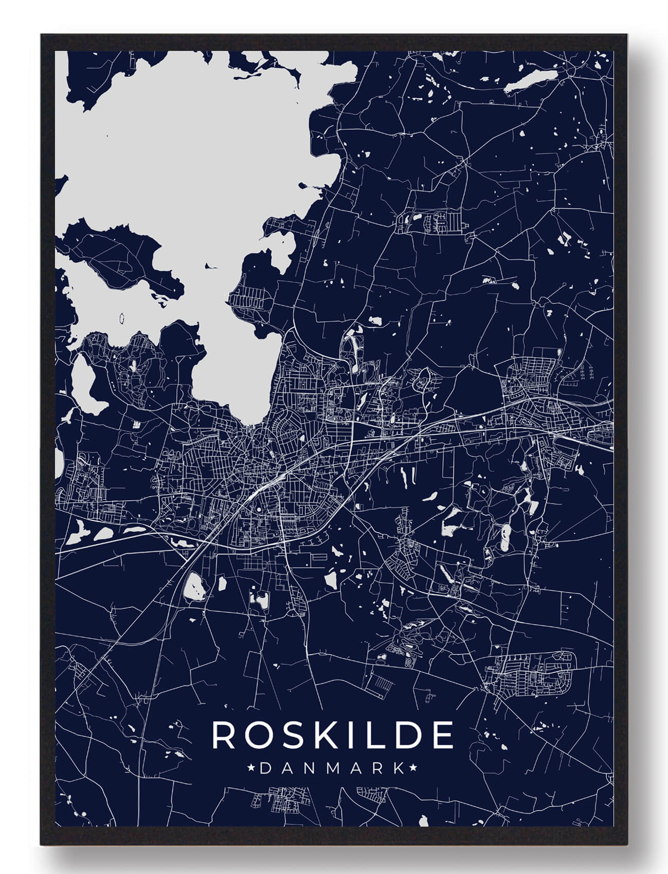 Roskilde Mørkeblå Plakat - Hyldest til Dansk Kultur