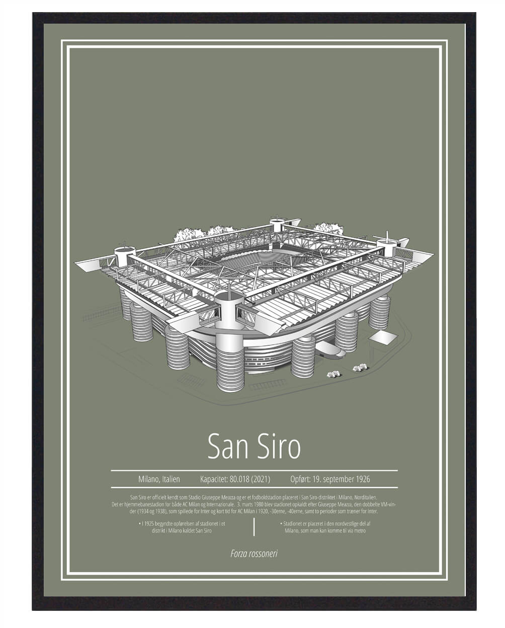 San Siro Inter Milan  Stadion Plakat