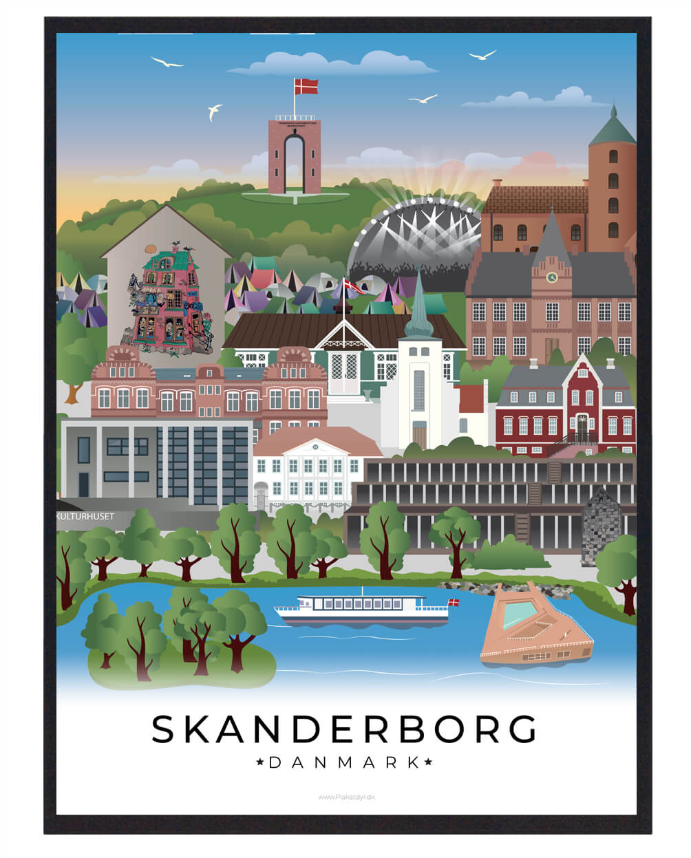 Skanderborg Byplakat – Fejring af Natur og Kultur
