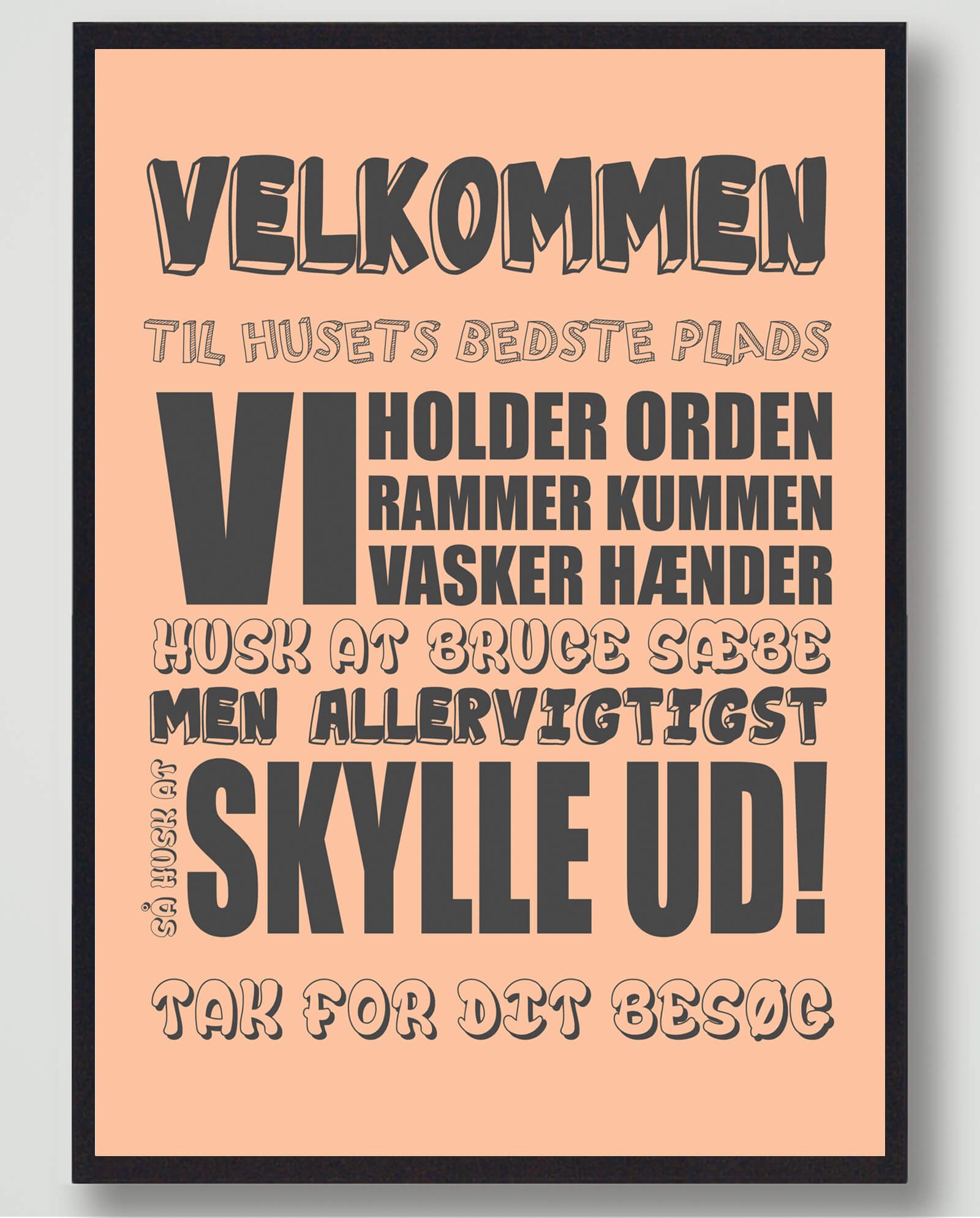 Velkommen til Husets Bedste Plakat - Orange Badeværelseskunst!
