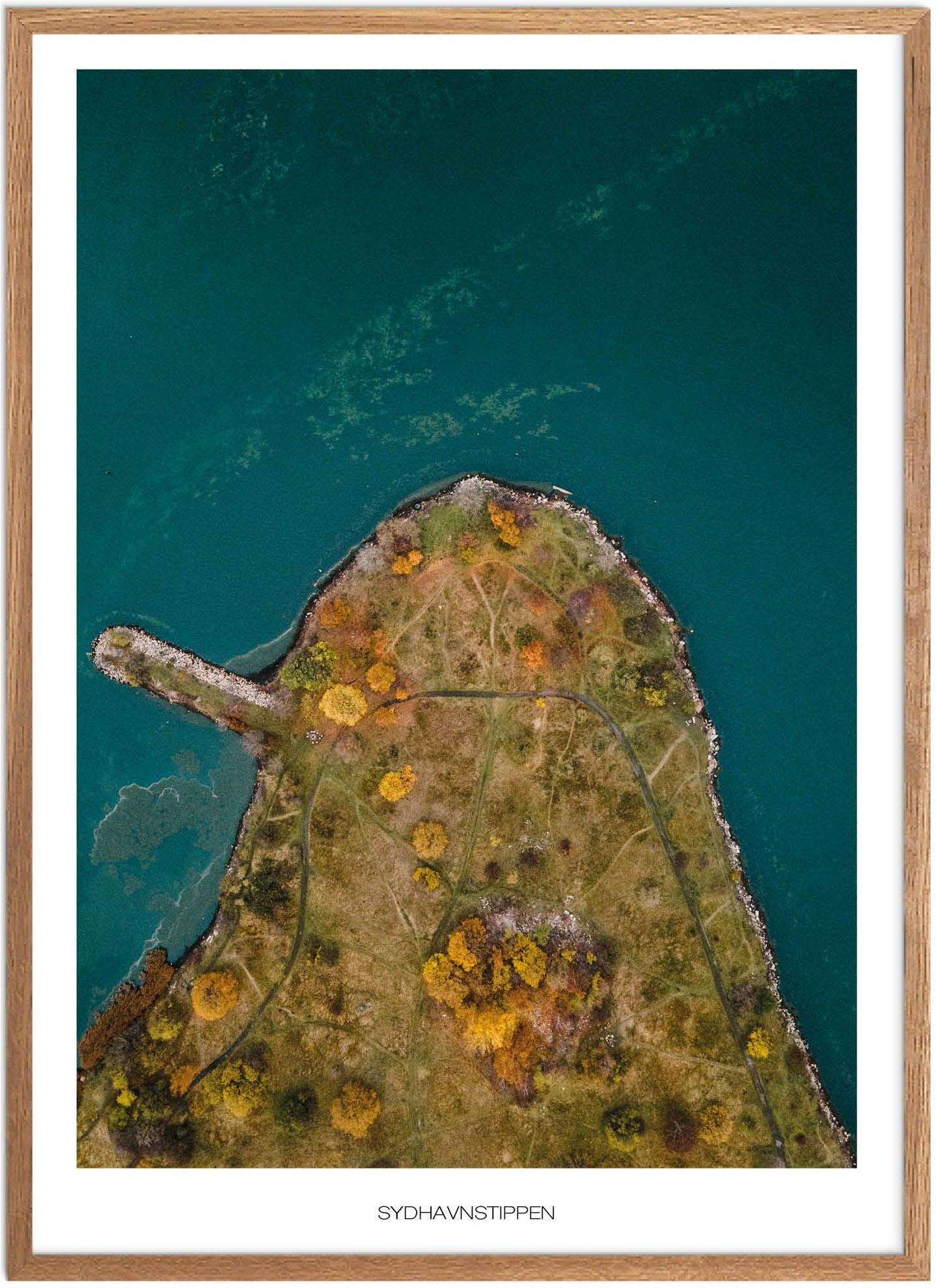 Plakat Sydhavnstippen   Naturplakat   Plakater København   Plakat   Plakatsnedkeren   Drone-plakater