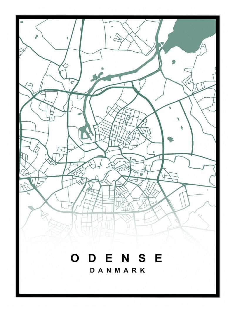 Odense Plakat - Smuk byplakat til dit hjem