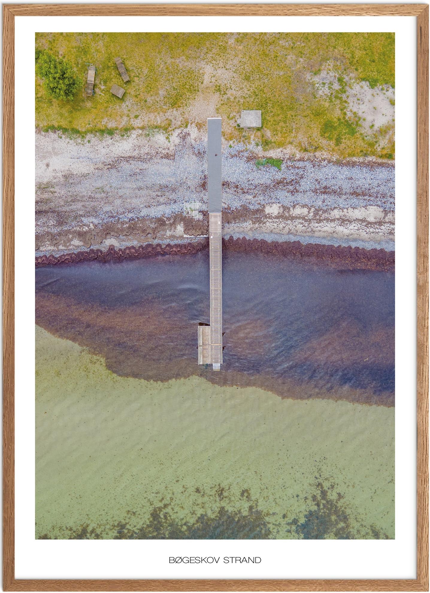 Plakat Bøgeskov Strand   Naturplakat   Recommended Products  Seguno    Plakat   Plakatsnedkeren   Drone-plakater