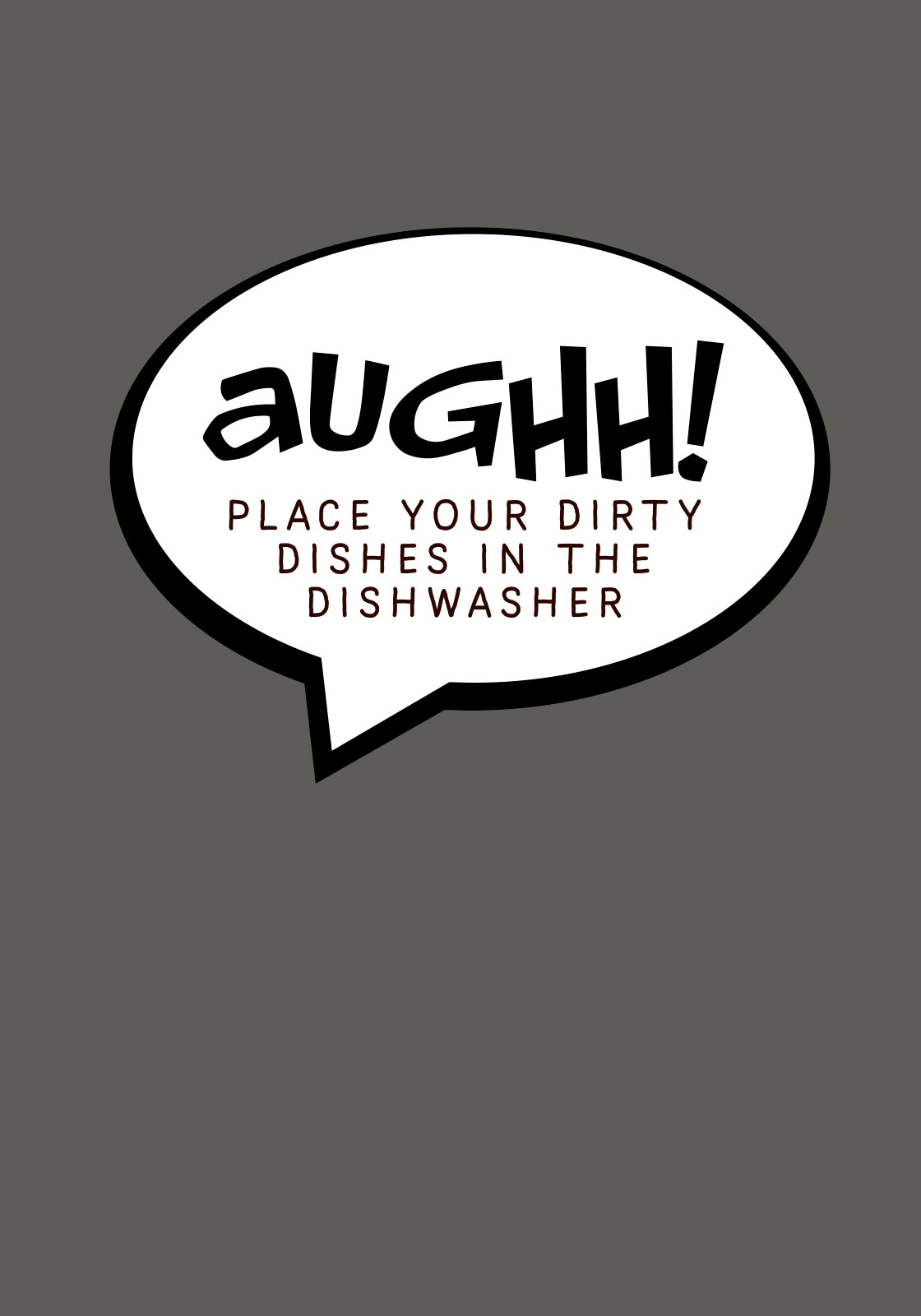 Aughh Dirty Dishes – Humoristisk Kunst til Dit Hjem