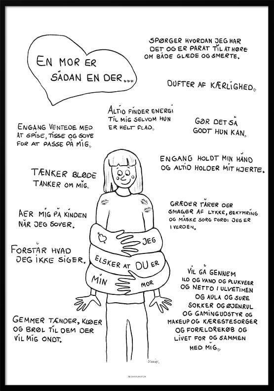 Mors Dag Plakat – Kærlige Hilsner til Mor, Gør Dagen Speciel