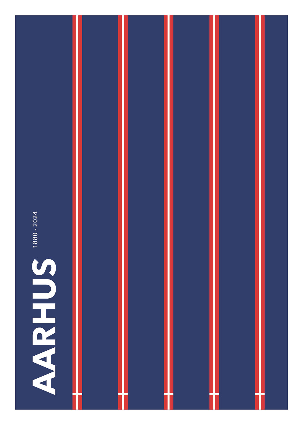 Aarhus 1880-2024 – Unik Kunstplakat til Dit Hjem
