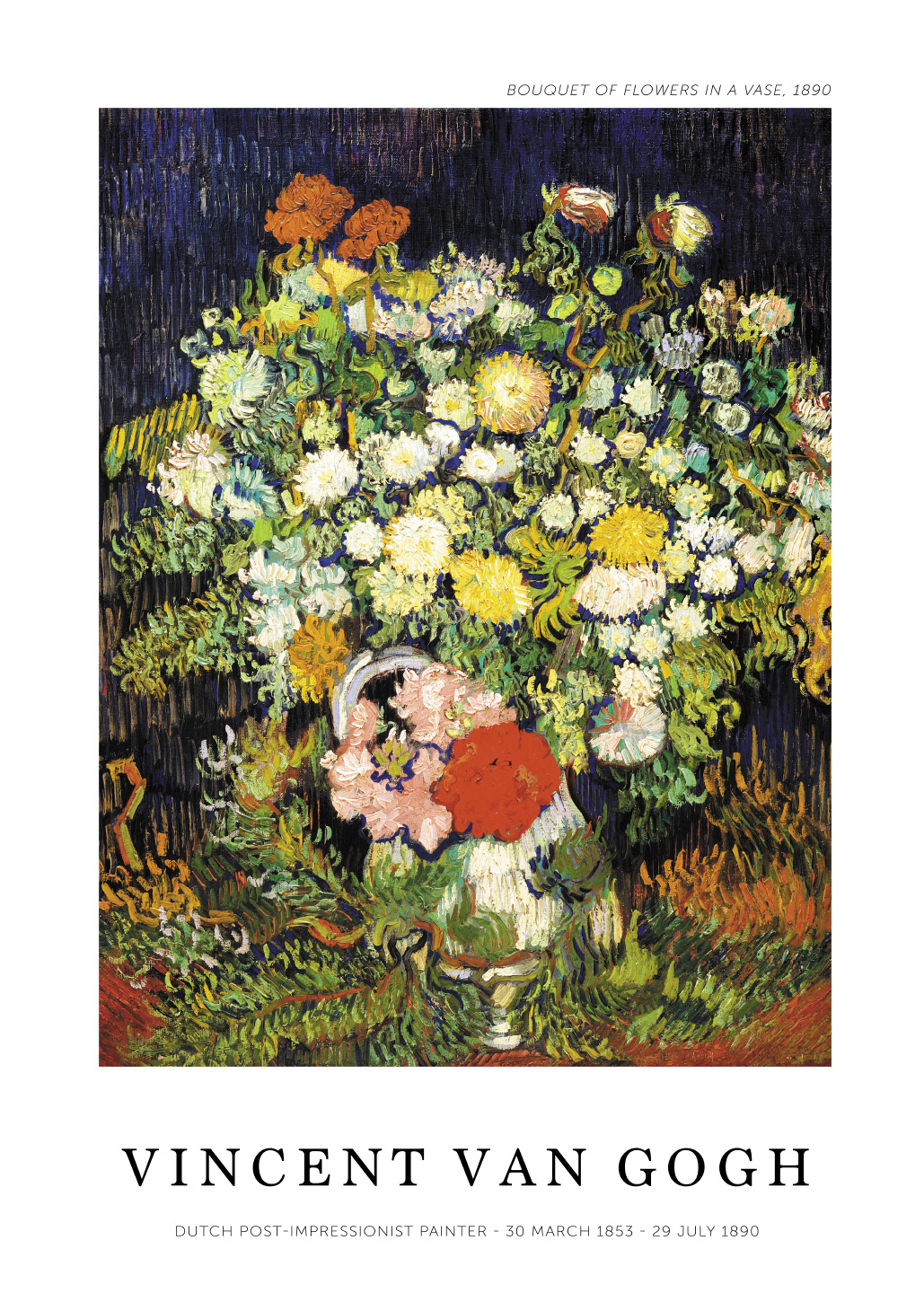 Smuk plakat med blomster i vase – forvandl dit hjem!