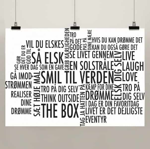 Smil Til Verden Plakat – Fantastisk Tilbud til Dit Hjem!