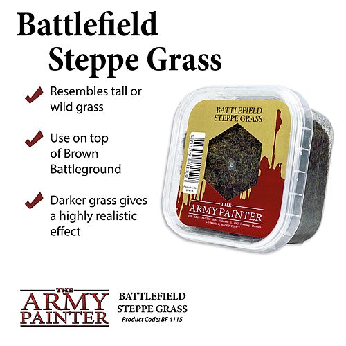 Basing - Army Painter - Steppe Græs til Modellering - Bf4115