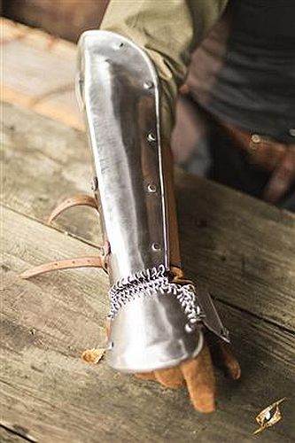 Bazuband i Poleret Stål til Live Rollespil - Epic Armoury