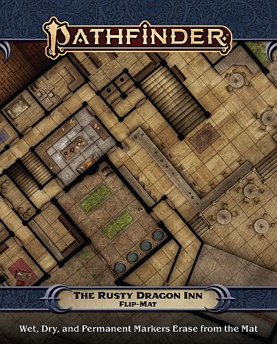Gamemastery Flip-mat: The Rusty Dragon Inn Tabletop   195 165 Tte       Pathfinder  Pzo30103
