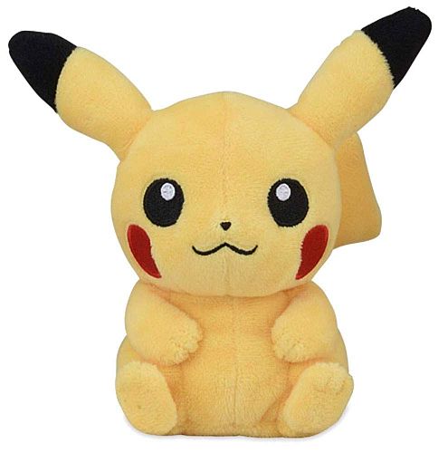 Pokemon Pikachu  Sitting Cuties  Pokemon Center Plush Bamse 13cm