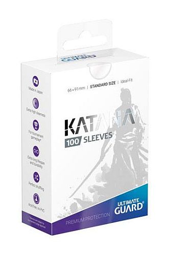 Ultimate Guard Katana Sleeves  Kortlommer  Standard Size Transparent  100 Sleeves
