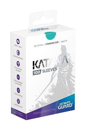 Ultimate Guard Katana Sleeves  Kortlommer  Standard Size Turquoise  100 Sleeves