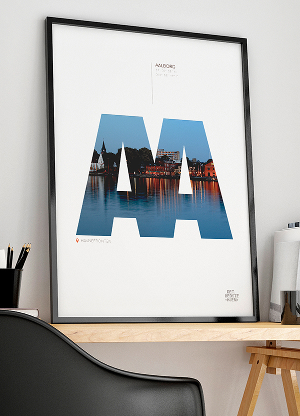 Aalborg Havnefront Plakat - Udsigt til Nordens Paris