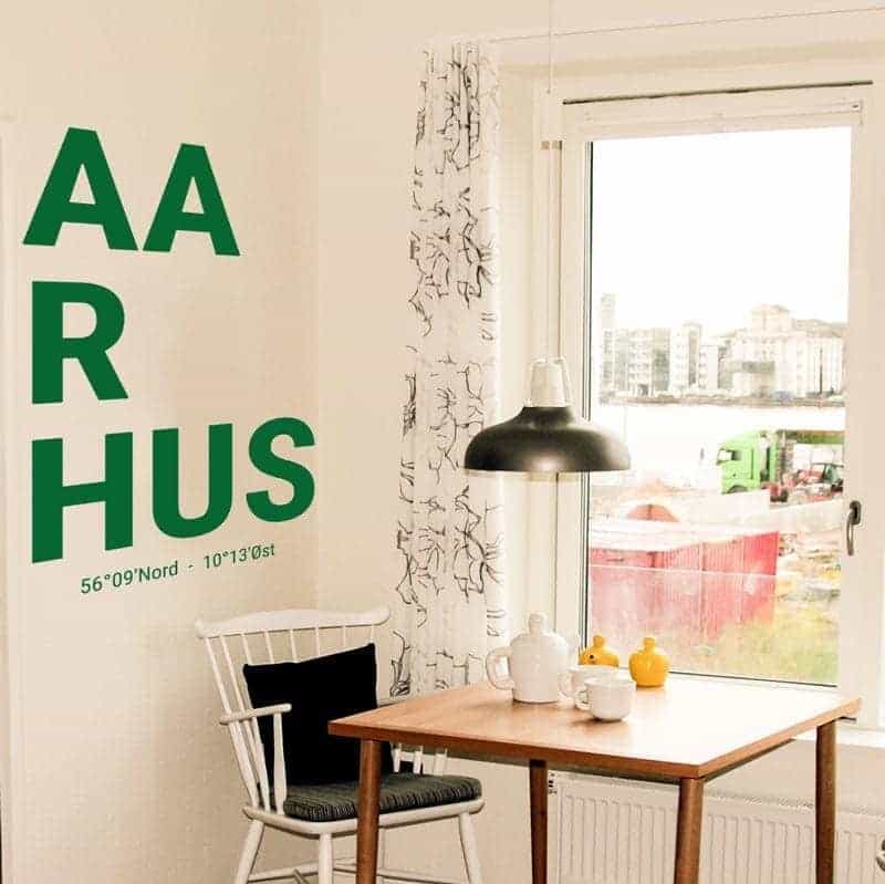 Aarhus Vægklistermærke – Elegant dekoration til hjemmet