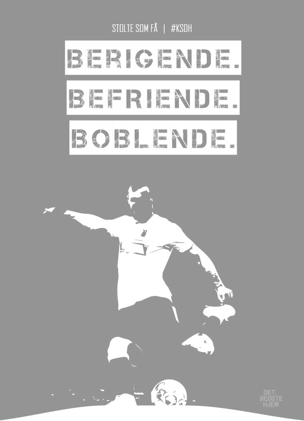 AGF KSDH Fodboldplakat – Berigende Grå – Kun 199 Kr.