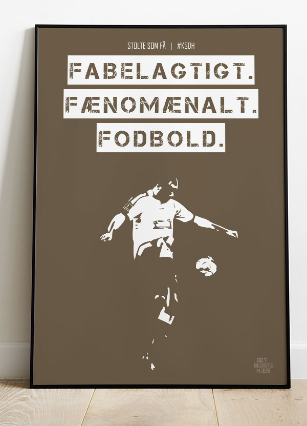 AGF KSDH Fodboldplakat - Fantastisk Brun A4 Plakat
