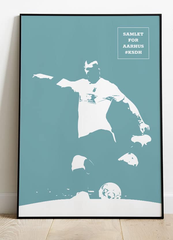 AGF KSDH Fodboldplakat - Støt Aarhus med stil A4 199 kr.