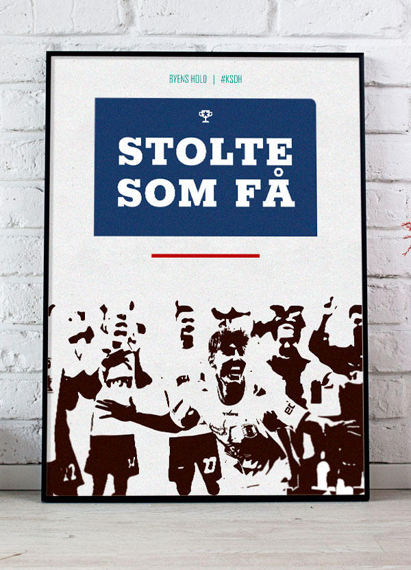 AGF Plakat - Spillerjubel A4 - Fodboldplakat til Fans