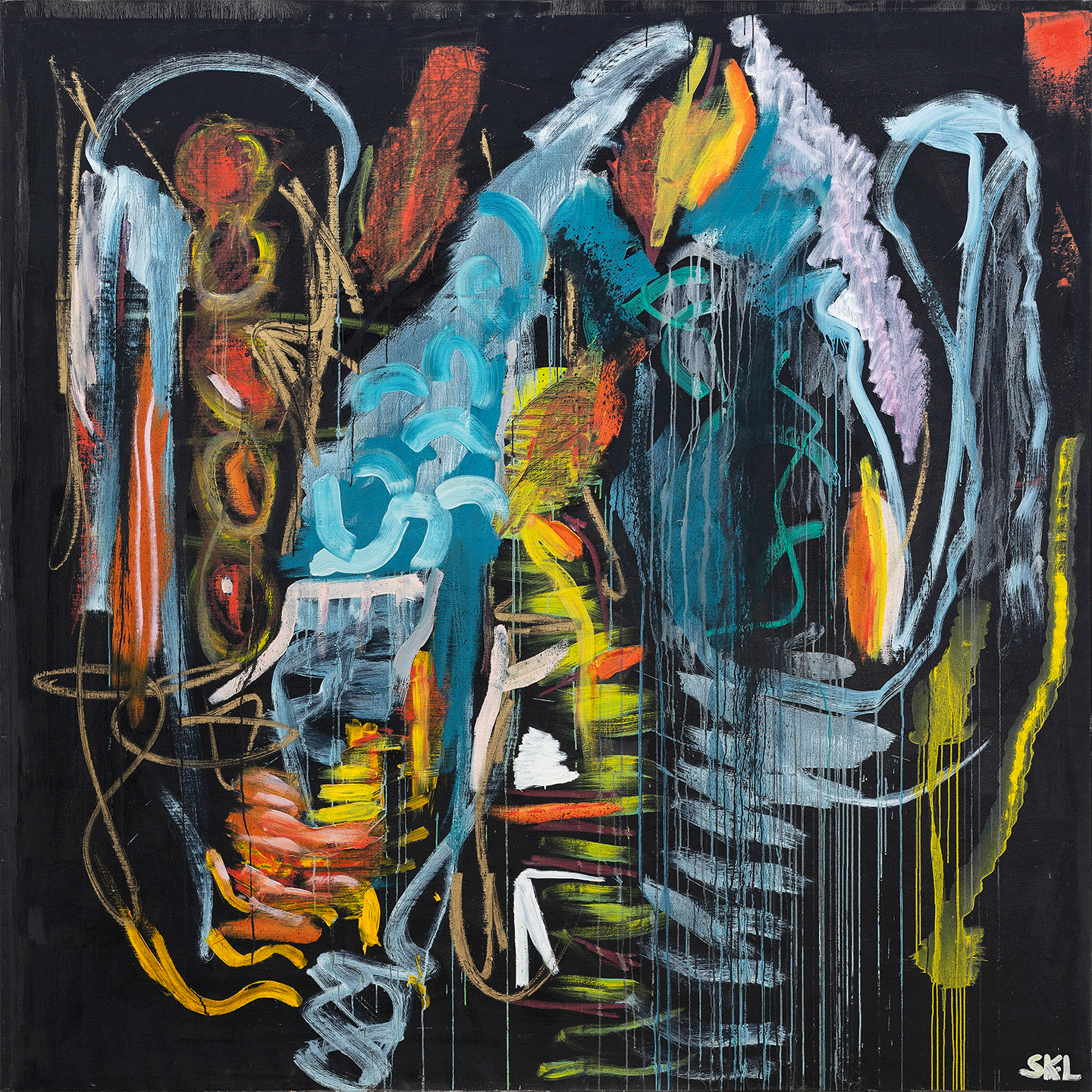 Abstrakt Kunsttryk: Always Light af Svend Kindt-Larsen