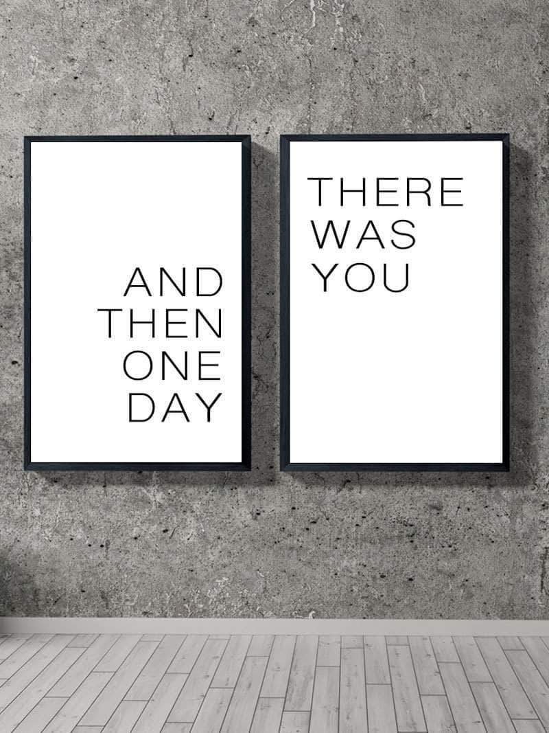 **"Og Så En Dag Var Der Dig - Inspirerende Plakater"**