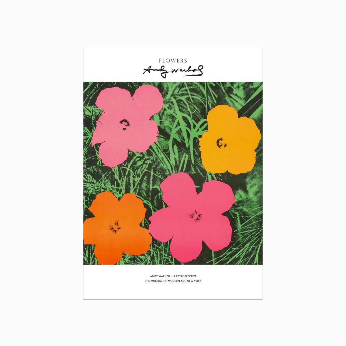 Farverig Andy Warhol Blomsterplakat – Fantastisk Udsalg!