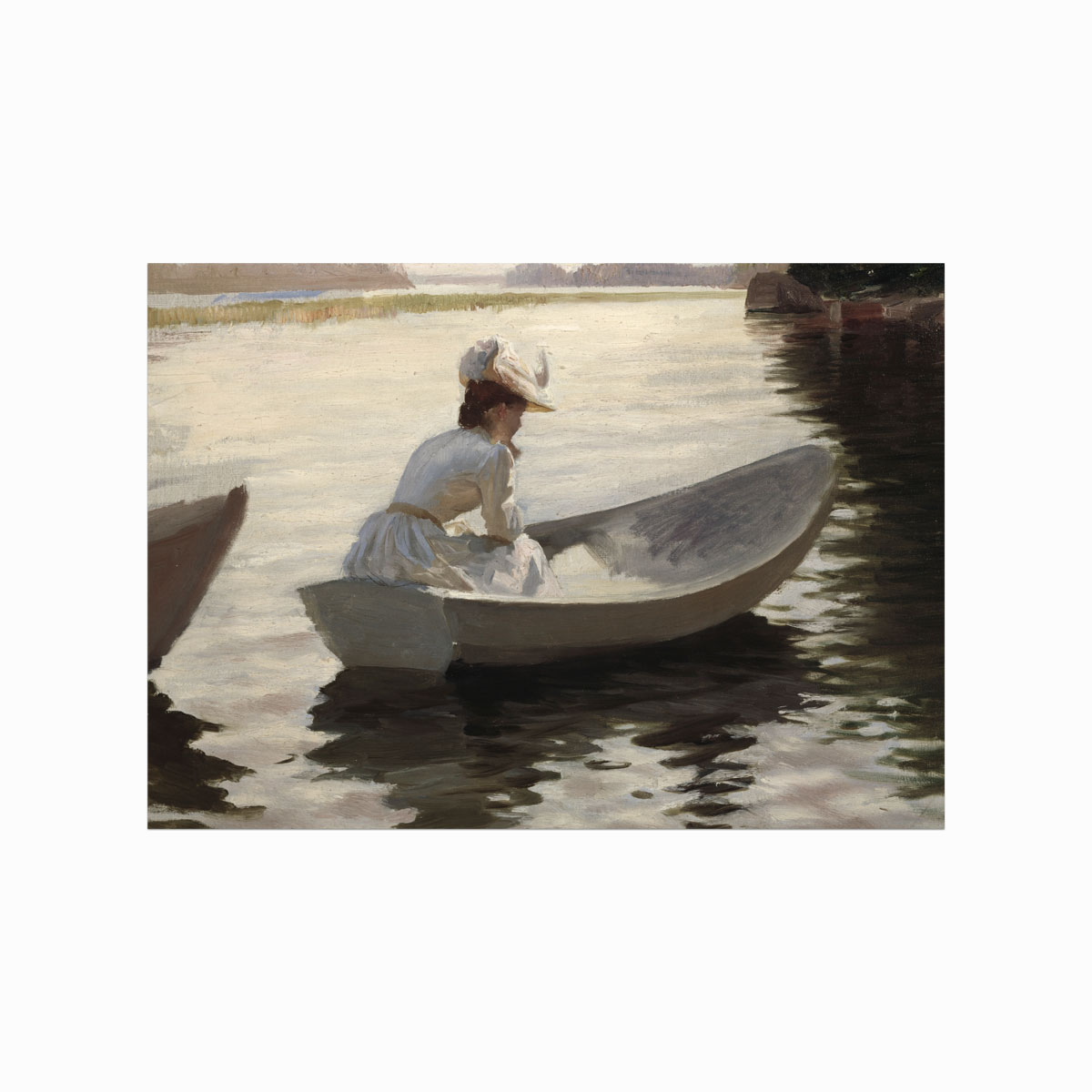 Antik Plakat - On The Lake til din boligindretning