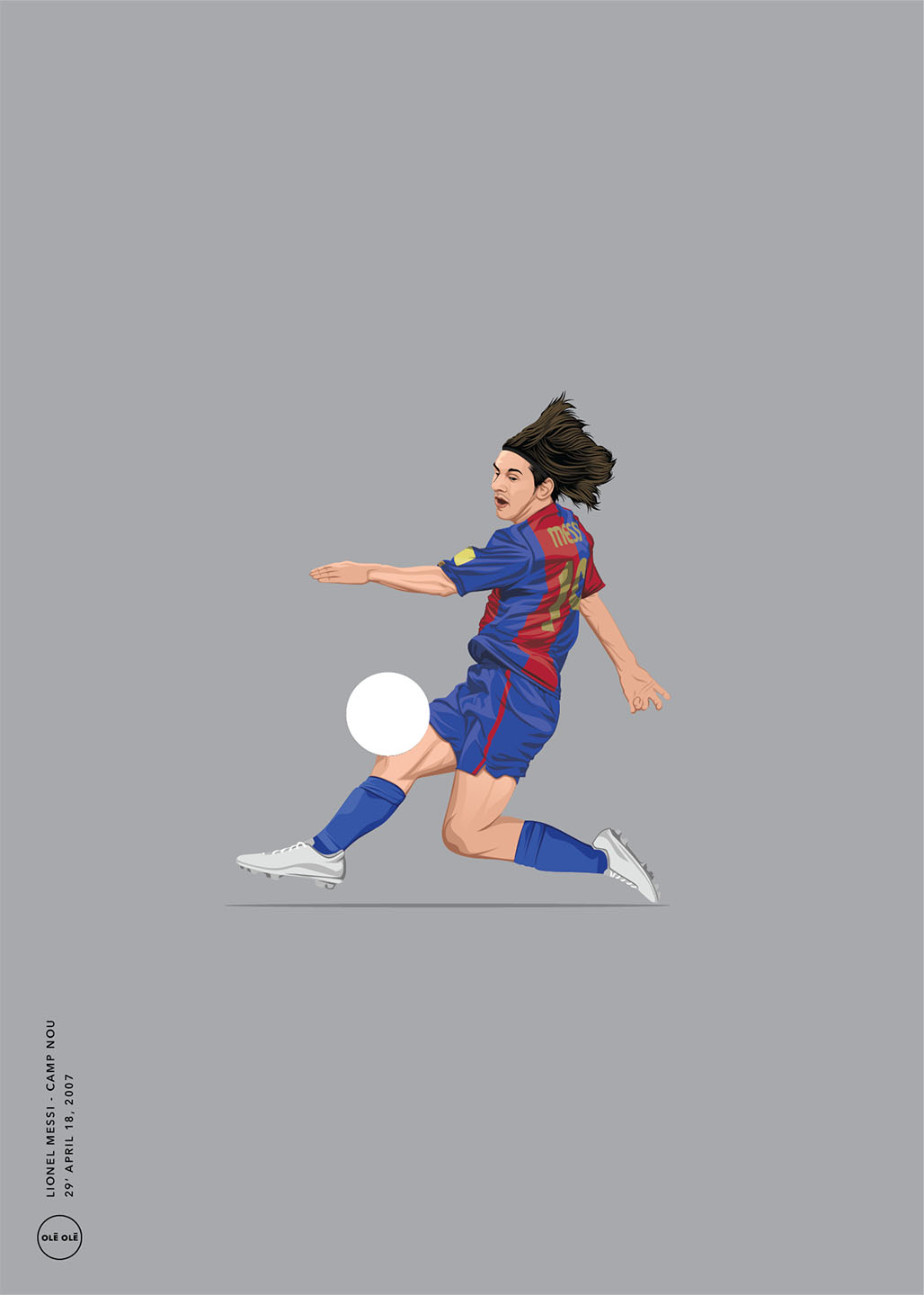 Lionel Messi Kunstplakat – Unik Vægdekoration til Fans