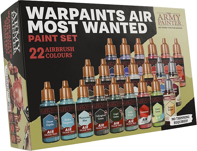 Army Painter  Warpaints Air Most Wanted Paint Set Aw8004