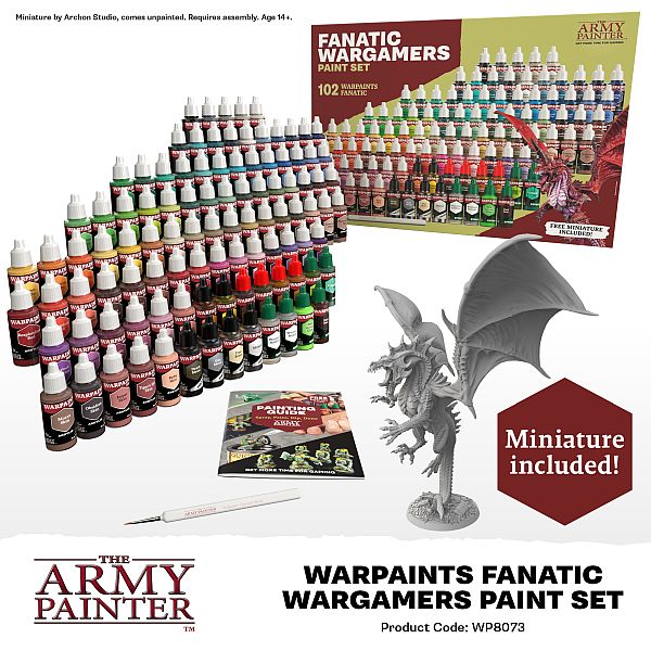 Army Painter  Warpaints Fanatic Wargamers Paint Set Wp8073