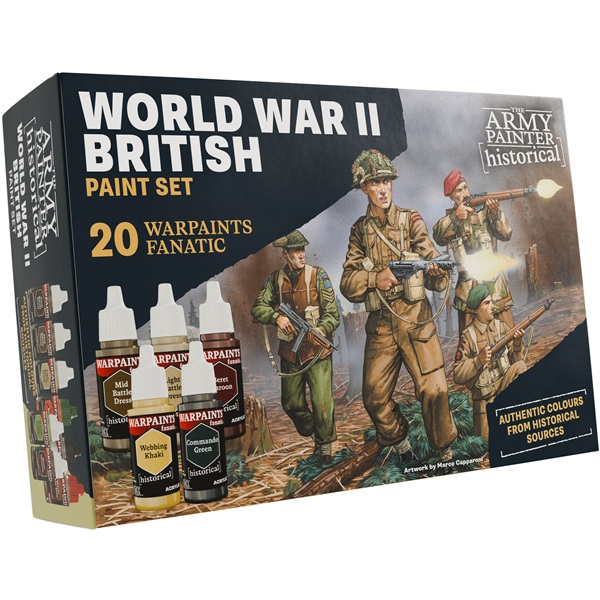 Army Painter Warpaints Historical  Warpaints Fanatic : World War   British Paint Set Wp8084