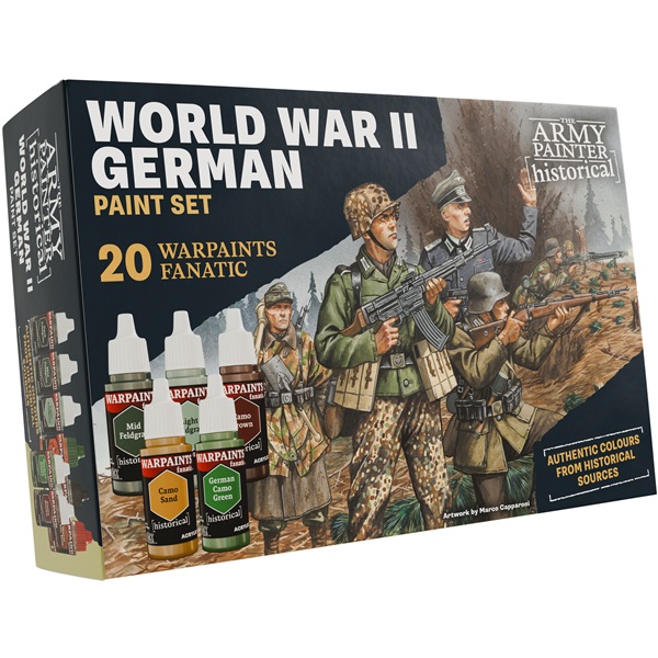 Army Painter Warpaints Historical  Warpaints Fanatic : World War   German Paint Set Wp8083