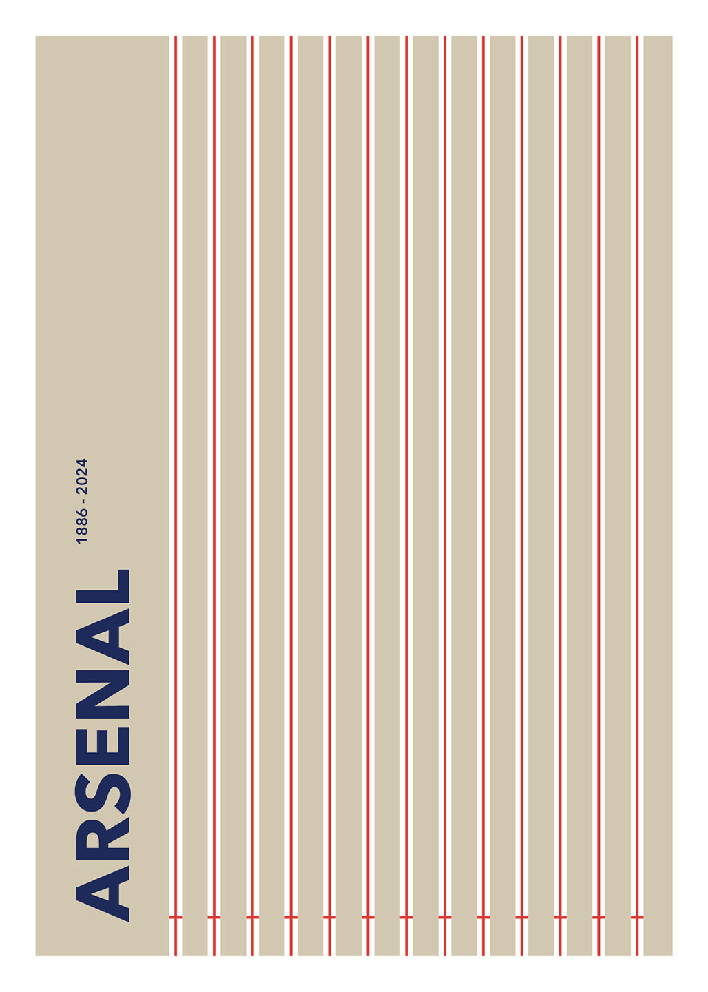Arsenal 1886-2024 – Plakat til Arsenal Fans