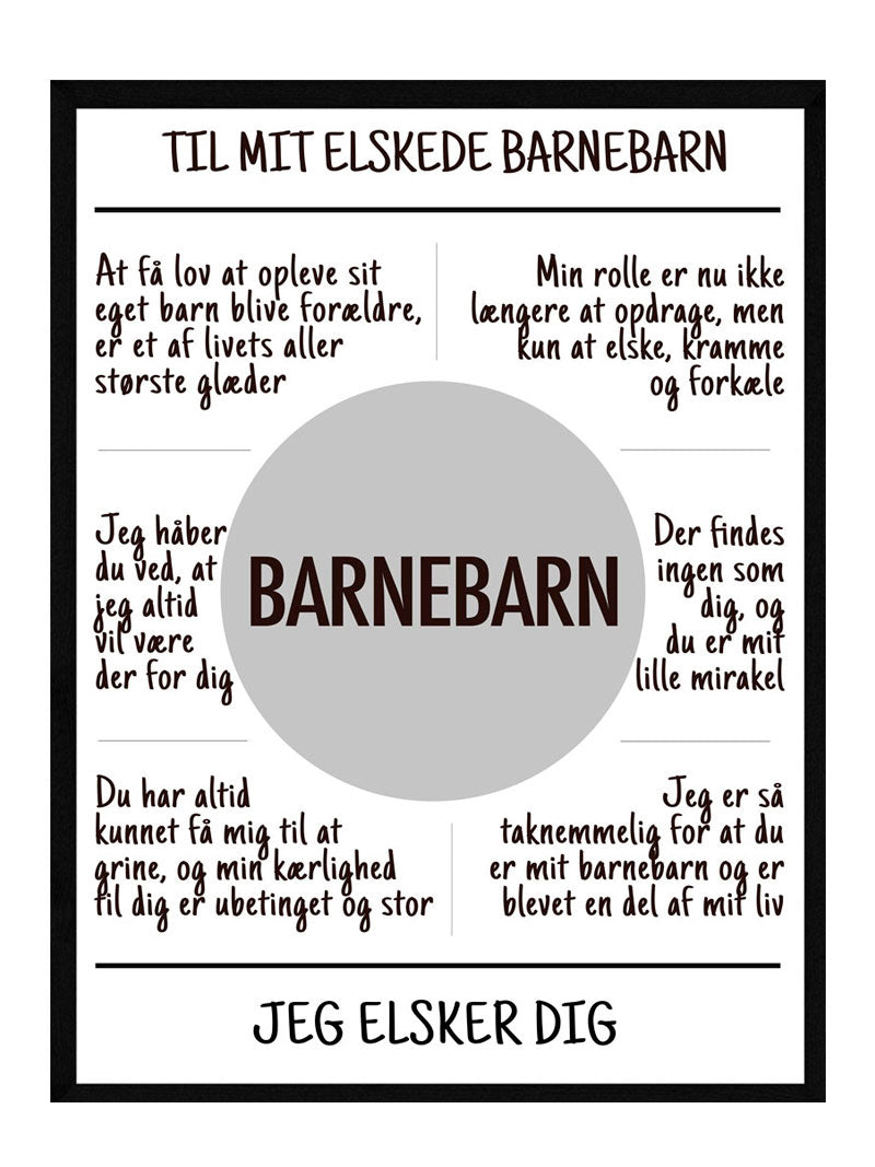 Barnebarn Plakat
