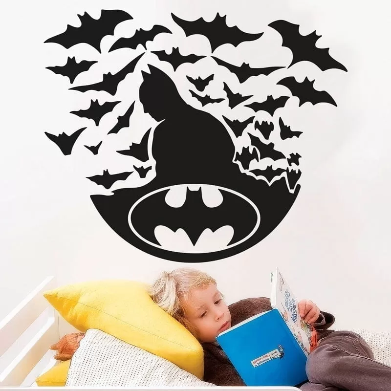 Batman Vægklistermærke – Gør Drengeværelset Fantastisk!