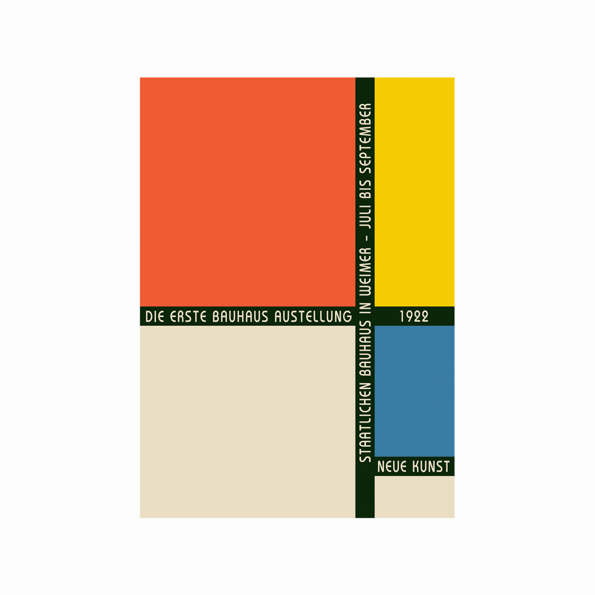 Bauhaus Plakat 1922 - Kreativ Kunst til Dit Hjem