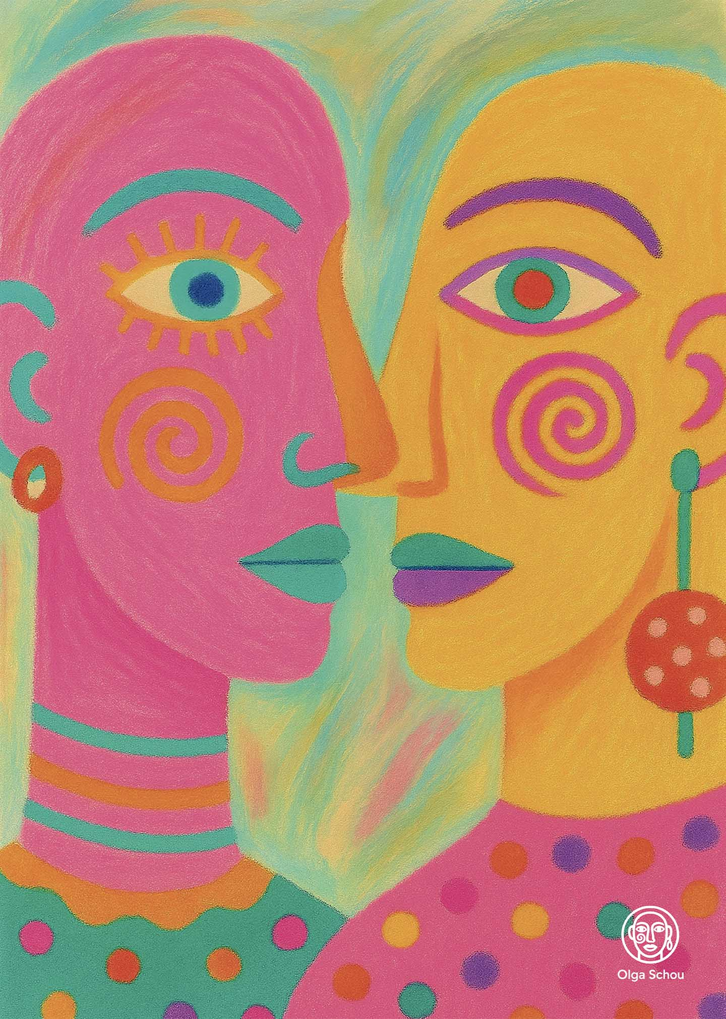 Unikt kunstværk "Between Two Worlds" af Olga Schou