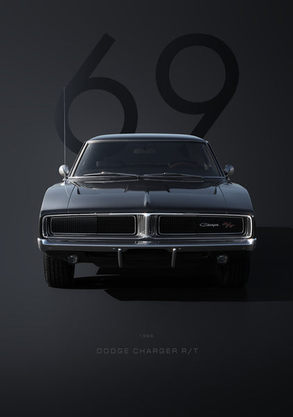 Bil Plakat 125 Dodge Charger    1969