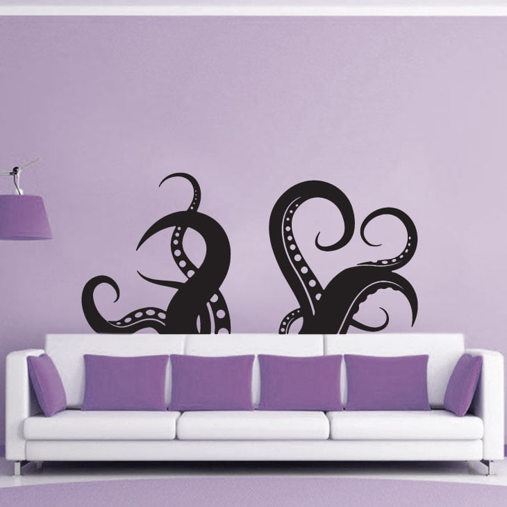 Blækspruttearme Wallsticker