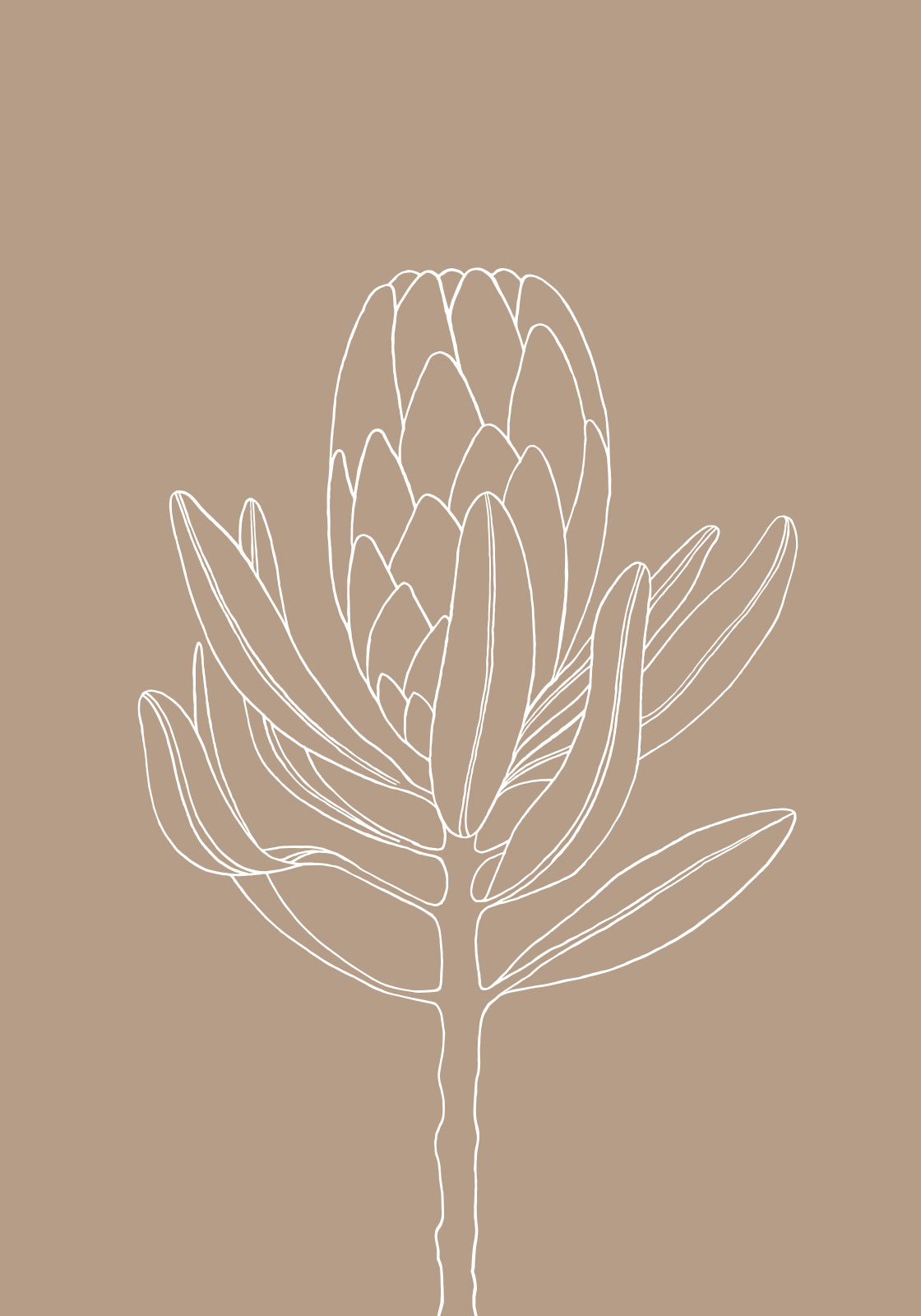 Blomst Sand Plakat – Unik Kunst til Dit Hjem