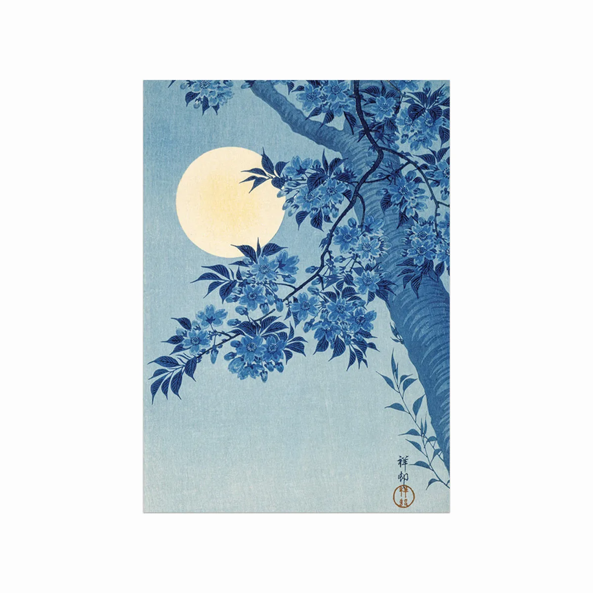 Blomstrende Kirsebær Plakat - Japansk Kunst til Dit Hjem