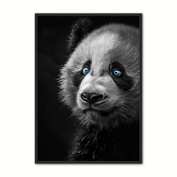 Blå Øjne Panda Plakat – Unik Vægkunst til Dit Hjem