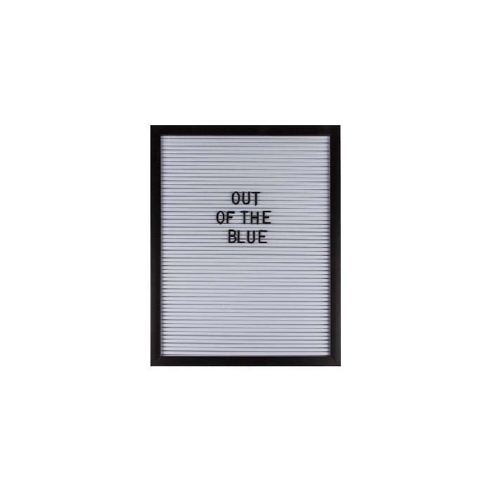 Elegant Sort Ramme Bogstavtavle 28x35 cm – Indret med Stil!